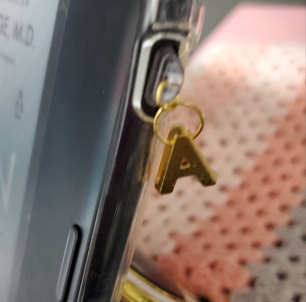 Gold Tone Alphabet Letter Customizable Charm USB Accessory for Electronics